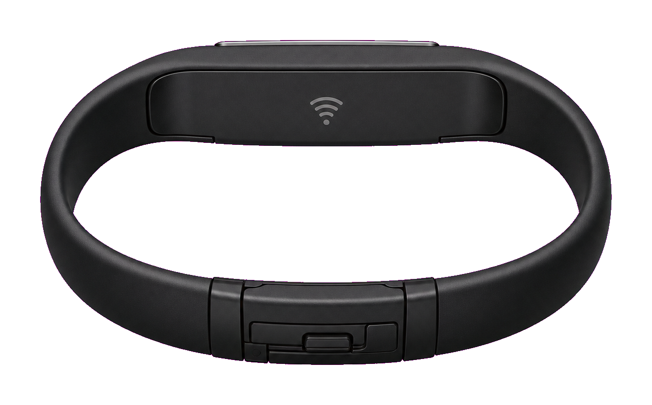 Underside of the EloBand bracelet revealing the NFC tap area